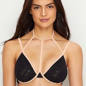 Bluebella Mercury Choker Bra, Black/Rosedust, 30D